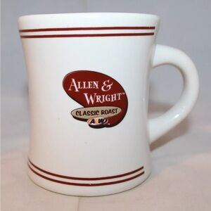 Allen & Wright A&W Classic Roast Ceramic Restaurant Coffee Mug Cup Anfora